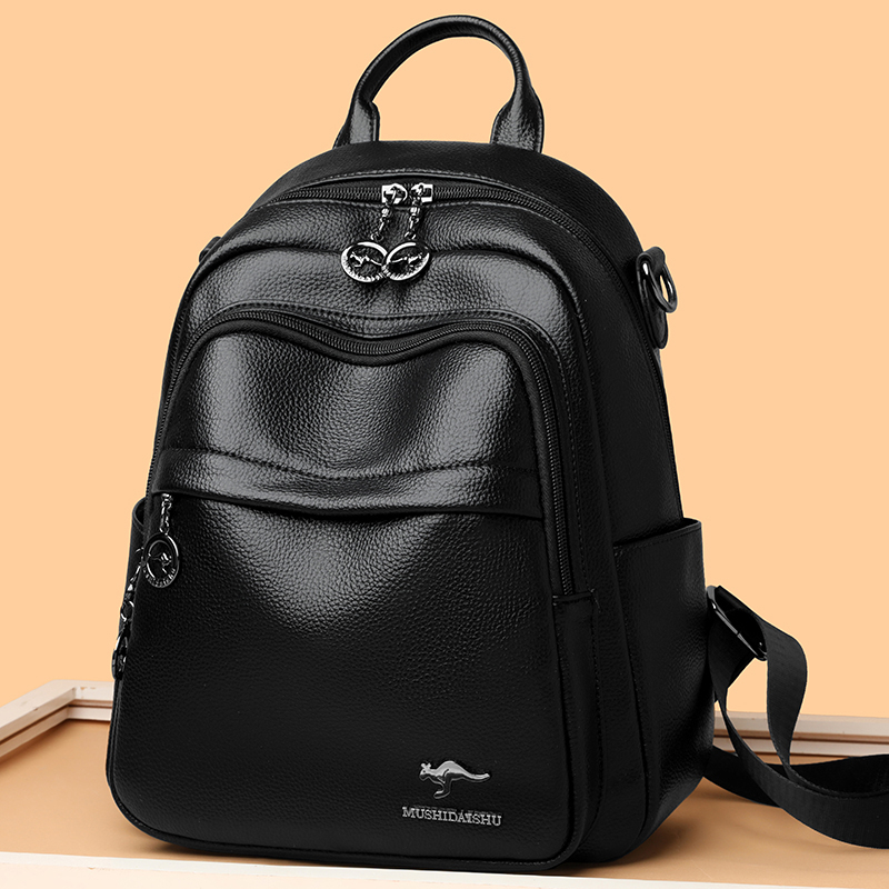Travel Backpack Anti Theft - 2026 Su Geçirmez PU Deri Kadın
