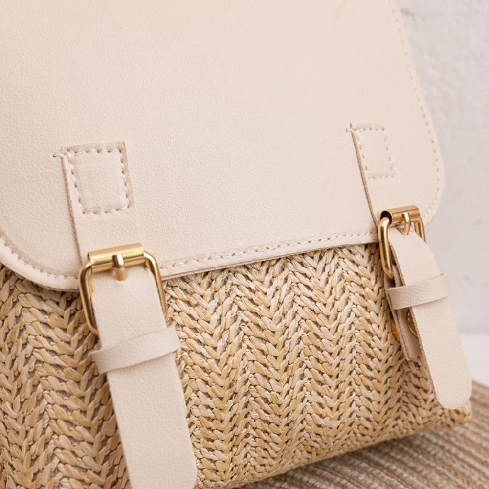 Moda PU Deri Hasır Sırt Çantas - Leather Backpack Vintage incelemesi ve fiyatı